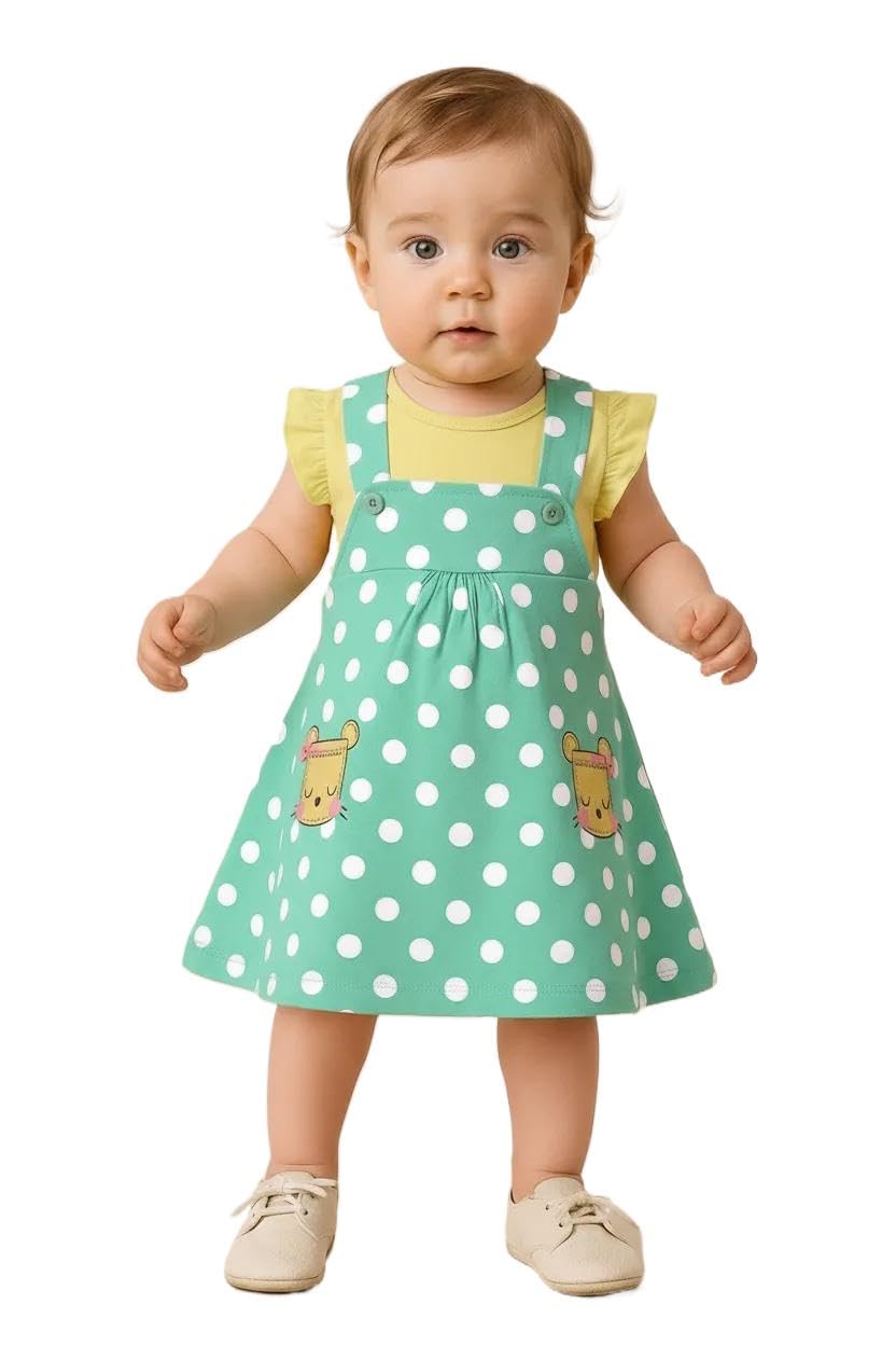 Clothe Funn New Born Baby Girl Dress Knee Length